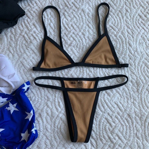 Minimale Animale Other - Minimale animale tan black skimpy bikini